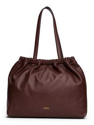 TOMMY HILFIGER Soft Leather Tote Rich Walnut TOMMY HILFIGER Soft Leather Tote Rich Walnut