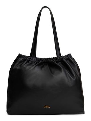 TOMMY HILFIGER Soft Leather Tote Black