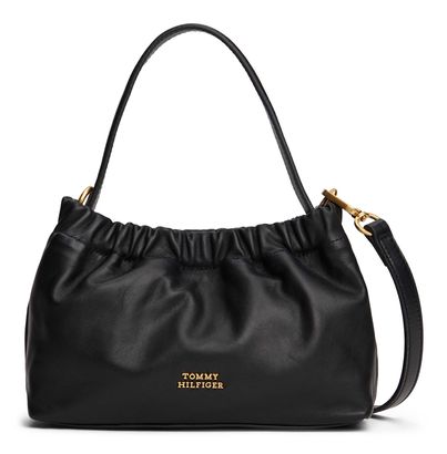 TOMMY HILFIGER Soft Leather Mini Crossover Black