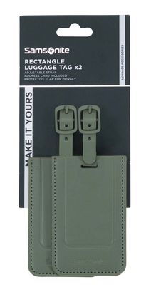 Samsonite TA Revolution Rectangle Luggage Tag Set Green