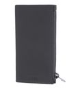 HUGO BOSS Double B Cardholder With Zip Saffiano Grey