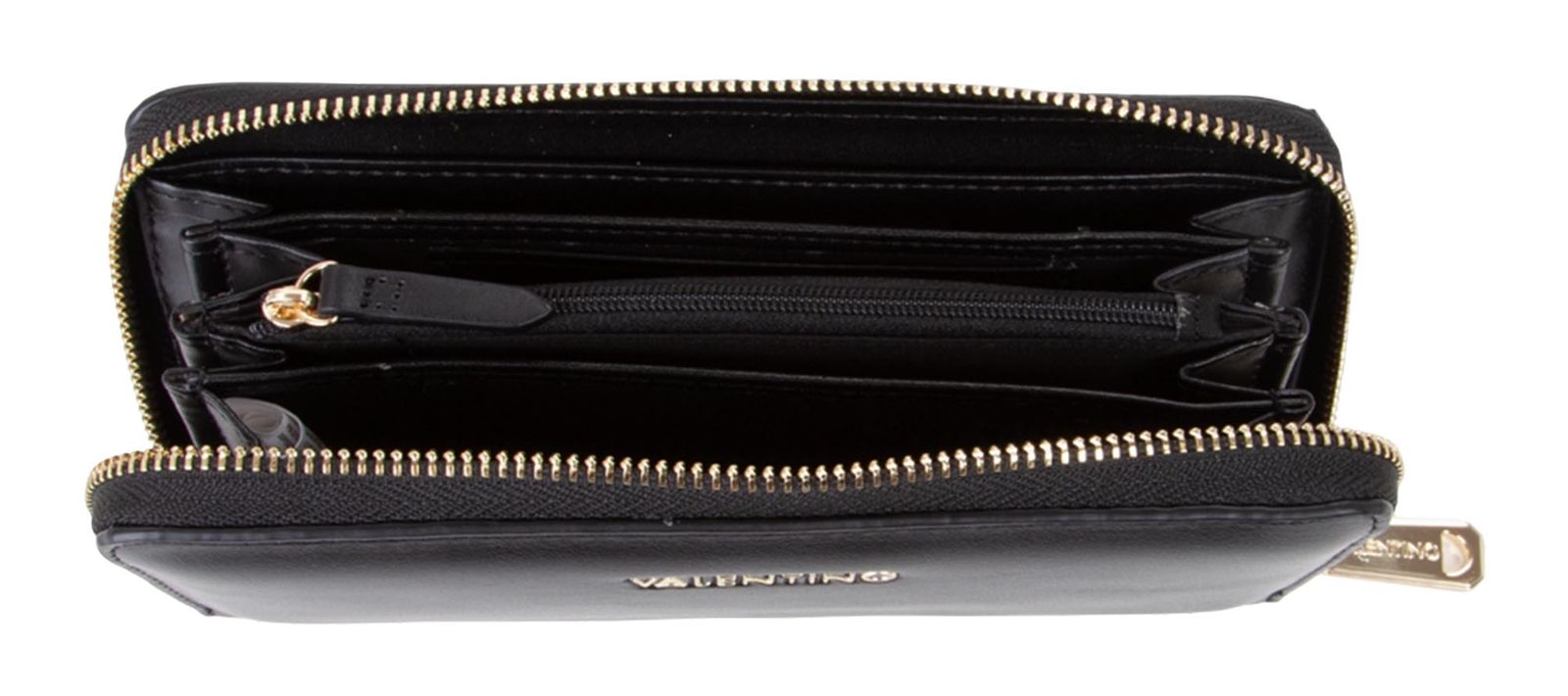 VALENTINO West Re Portafoglio Zip Around Wallet Nero VALENTINO West Re Portafoglio Zip Around Wallet Nero