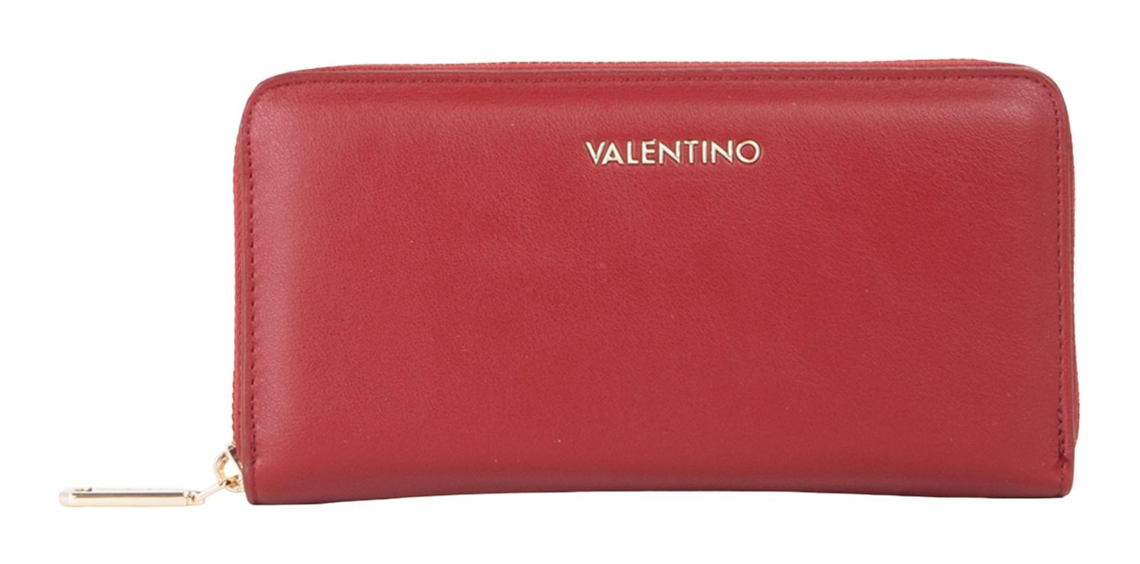 VALENTINO West Re Portafoglio Zip Around Wallet Rosso Scuro