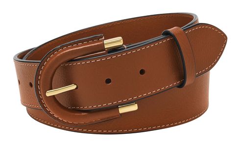 FOSSIL Harwell Leather Wrapped Belt W85 Medium Brown