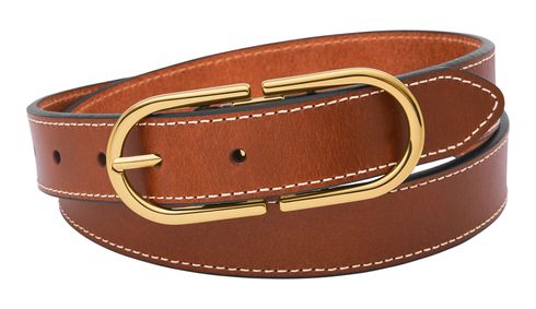 FOSSIL Double D-Link Belt W80 Medium Brown FOSSIL Double D-Link Belt W80 Medium Brown