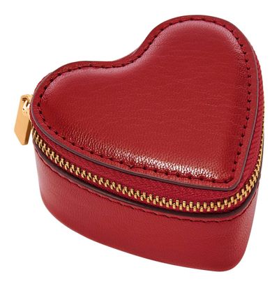 FOSSIL Heart Jewelry Box Garnet FOSSIL Heart Jewelry Box Garnet