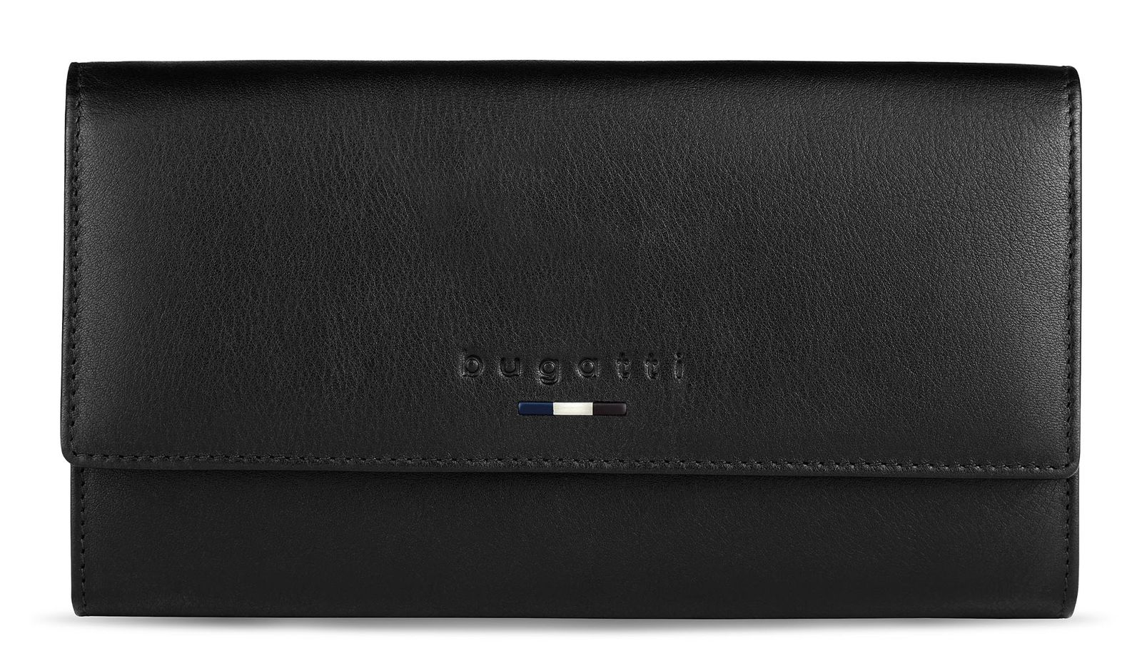 bugatti Romeo Ladies Long Wallet With Flap Black