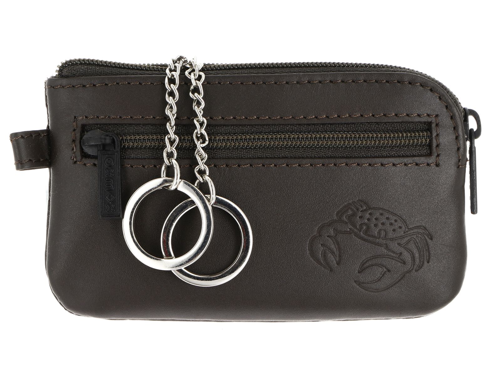 oxmox Leather Keyholder Crab 2.0 Embossed Brown oxmox Leather Keyholder Crab 2.0 Embossed Brown