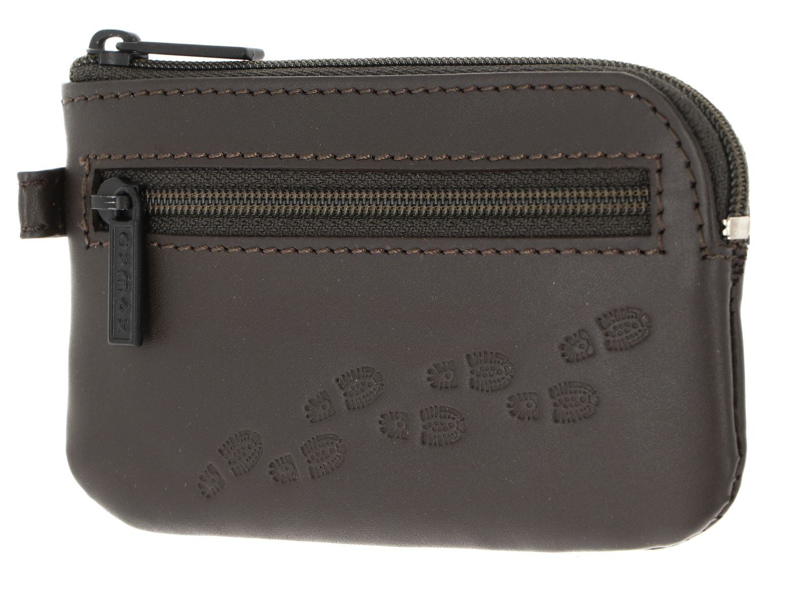 oxmox Leather Keyholder Footsteps 2.0 Embossed Brown