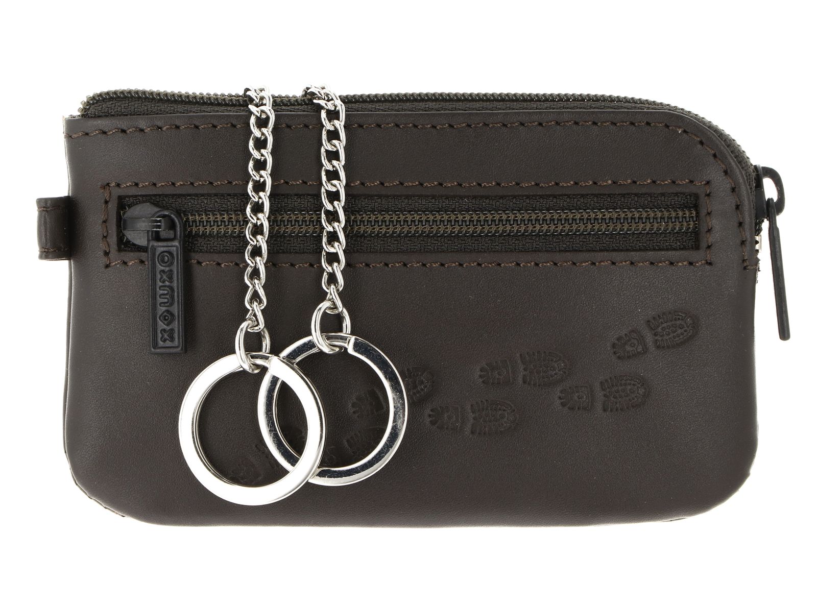 oxmox Leather Keyholder Footsteps 2.0 Embossed Brown oxmox Leather Keyholder Footsteps 2.0 Embossed Brown