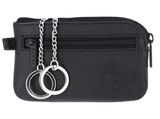 oxmox Leather Keyholder Crab 2.0 Embossed Black