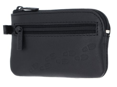 oxmox Leather Keyholder Footsteps 2.0 Embossed Black oxmox Leather Keyholder Footsteps 2.0 Embossed Black