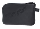 oxmox Leather Keyholder Footsteps 2.0 Embossed Black