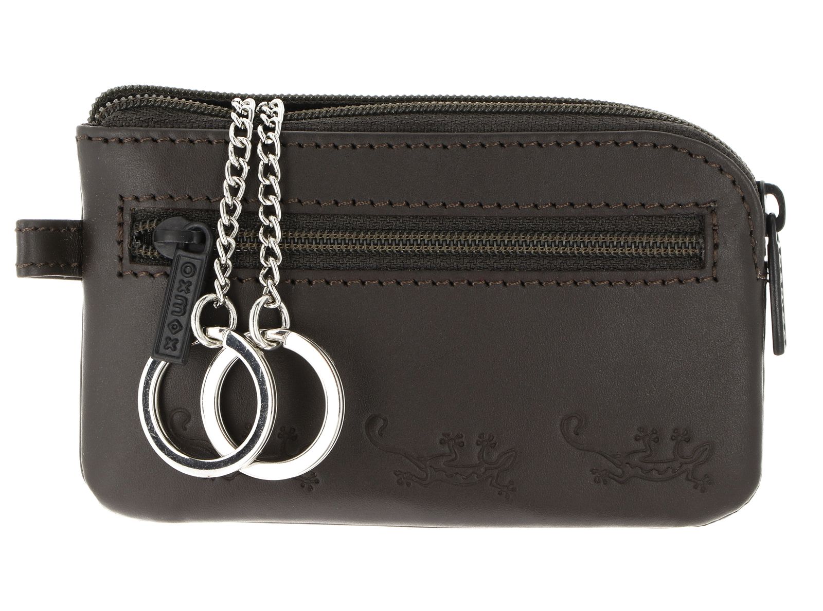 oxmox Leather Keyholder Lizard Embossed Brown oxmox Leather Keyholder Lizard Embossed Brown