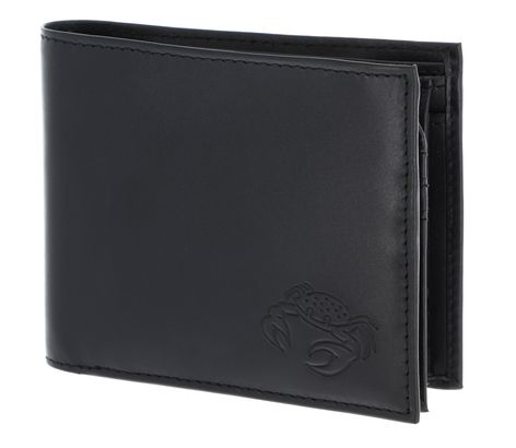 oxmox Leather RFID Protect Querscheinbörse Crab 2.0 Embossed Black oxmox Leather RFID Protect Querscheinbörse Crab 2.0 Embossed Black