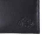 oxmox Leather RFID Protect Querscheinbörse Crab 2.0 Embossed Black