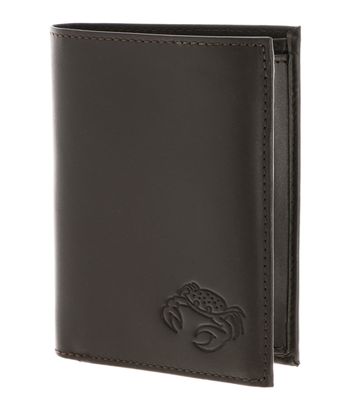 oxmox Leather RFID Protect Kombibörse Crab 2.0 Embossed Brown