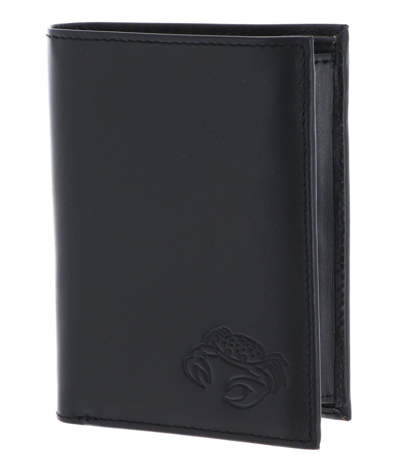 oxmox Leather RFID Protect Kombibörse Crab 2.0 Embossed Black