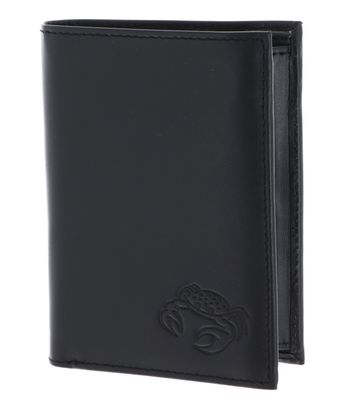 oxmox Leather RFID Protect Kombibörse Crab 2.0 Embossed Black