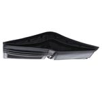 oxmox Leather RFID Protect Querscheinbörse Circle Bloom Embossed Black