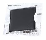 oxmox Leather RFID Protect Querscheinbörse Freedom Anchor Embossed Black