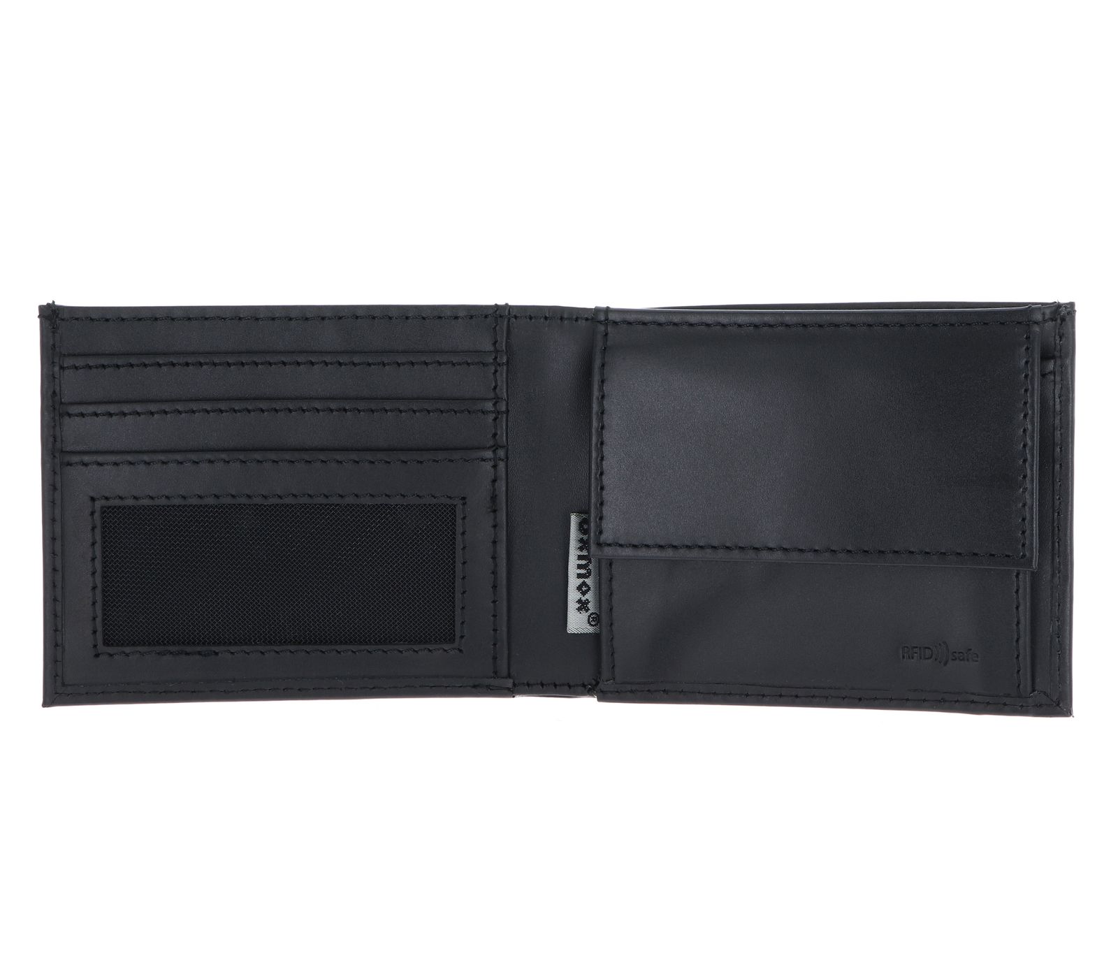 oxmox Leather RFID Protect Pocketbörse Freedom Anchor Embossed Black oxmox Leather RFID Protect Pocketbörse Freedom Anchor Embossed Black