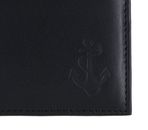 oxmox Leather RFID Protect Pocketbörse Freedom Anchor Embossed Black oxmox Leather RFID Protect Pocketbörse Freedom Anchor Embossed Black