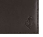 oxmox Leather RFID Protect Querscheinbörse Freedom Anchor Embossed Brown