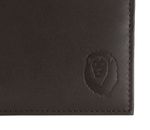 oxmox Leather RFID Protect Querscheinbörse Freedom Lion Embossed Brown