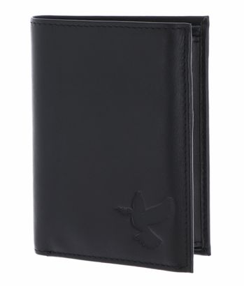 oxmox Leather RFID Protect Kombibörse Freedom Pigeon Embossed Black