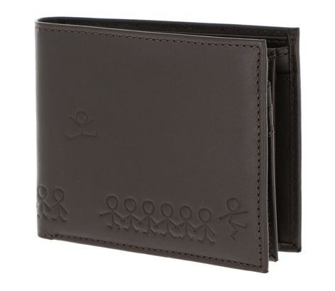 oxmox Leather RFID Protect Querscheinbörse Jumping Jack 2.0 Embossed Brown