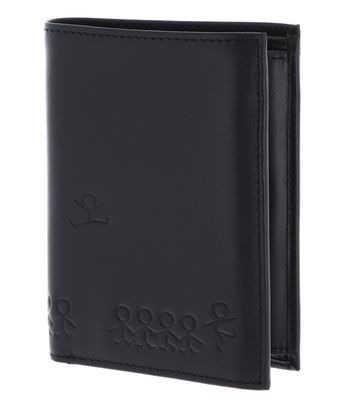 oxmox Leather RFID Protect Kombibörse Jumping Jack 2.0 Embossed Black