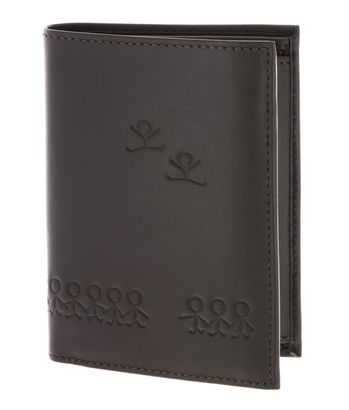 oxmox Leather RFID Protect Kombibörse Jumping Jack Embossed Brown