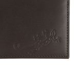 oxmox Leather RFID Protect Querscheinbörse Lizard Embossed Brown
