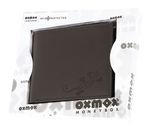 oxmox Leather RFID Protect Querscheinbörse Lizard Embossed Brown