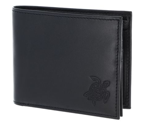 oxmox Leather RFID Protect Querscheinbörse Turtle 2.0 Embossed Black