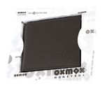 oxmox Leather RFID Protect Querscheinbörse Windrose 2.0 Embossed Brown