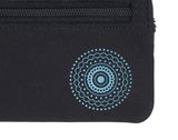 oxmox New Cryptan Keyholder Circle Bloom Print Cyan Black