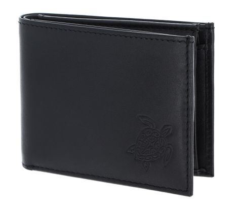 oxmox Leather RFID Protect Pocketbörse Turtle 2.0 Embossed Black