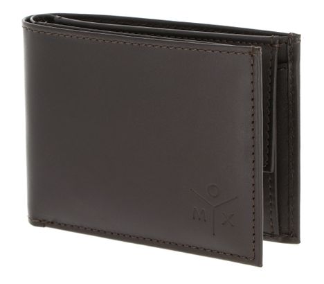 oxmox Leather RFID Protect Pocketbörse Ox 2.0 Embossed Brown