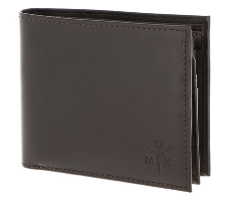 oxmox Leather RFID Protect Querscheinbörse Ox 2.0 Embossed Brown