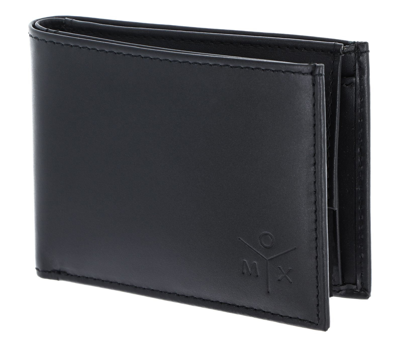 oxmox Leather RFID Protect Pocketbörse Ox 2.0 Embossed Black