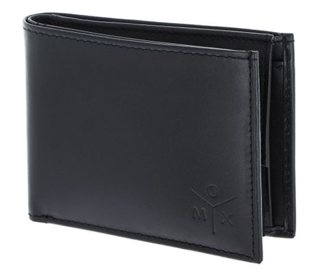 oxmox Leather RFID Protect Pocketbörse Ox 2.0 Embossed Black