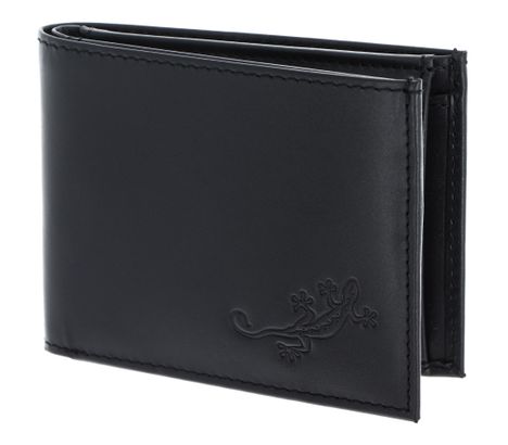 oxmox Leather RFID Protect Pocketbörse Lizard 2.0 Embossed Black