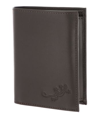 oxmox Leather RFID Protect Kombibörse Lizard 2.0 Embossed Brown
