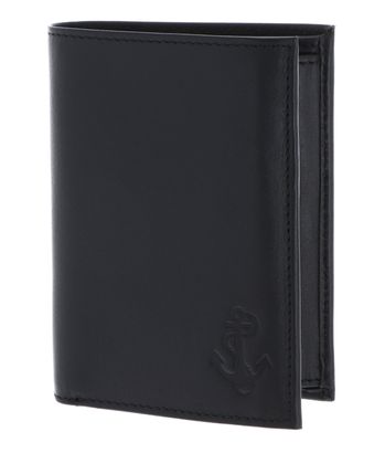 oxmox Leather RFID Protect Kombibörse Freedom Anchor Embossed Black oxmox Leather RFID Protect Kombibörse Freedom Anchor Embossed Black