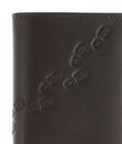 oxmox Leather RFID Protect Kombibörse Footsteps 2.0 Embossed Brown