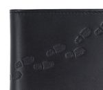 oxmox Leather RFID Protect Querscheinbörse Footsteps 2.0 Embossed Black oxmox Leather RFID Protect Querscheinbörse Footsteps 2.0 Embossed Black