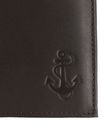 oxmox Leather RFID Protect Kombibörse Freedom Anchor Embossed Brown