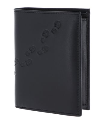 oxmox Leather RFID Protect Kombibörse Footsteps 2.0 Embossed Black oxmox Leather RFID Protect Kombibörse Footsteps 2.0 Embossed Black
